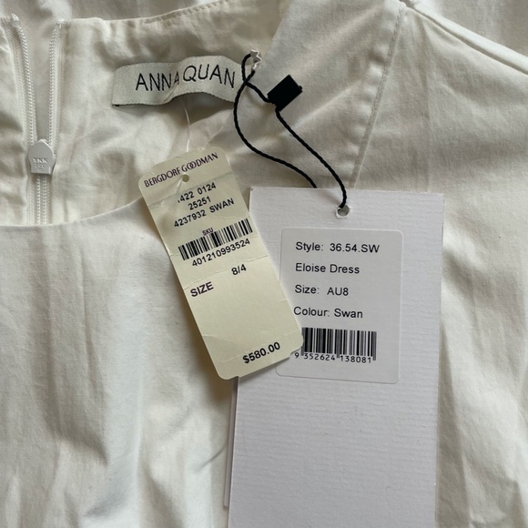 Anna Quan Eloise Dress in Swan, US Size 6 and AU 8 - Picture 2 of 7